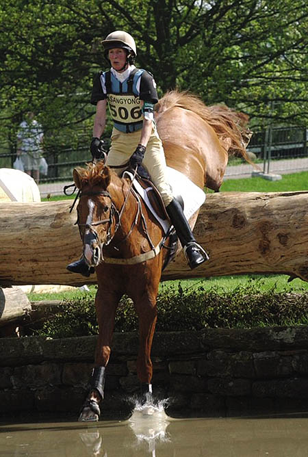 My sister, Christine Hardinge on Crown Derby